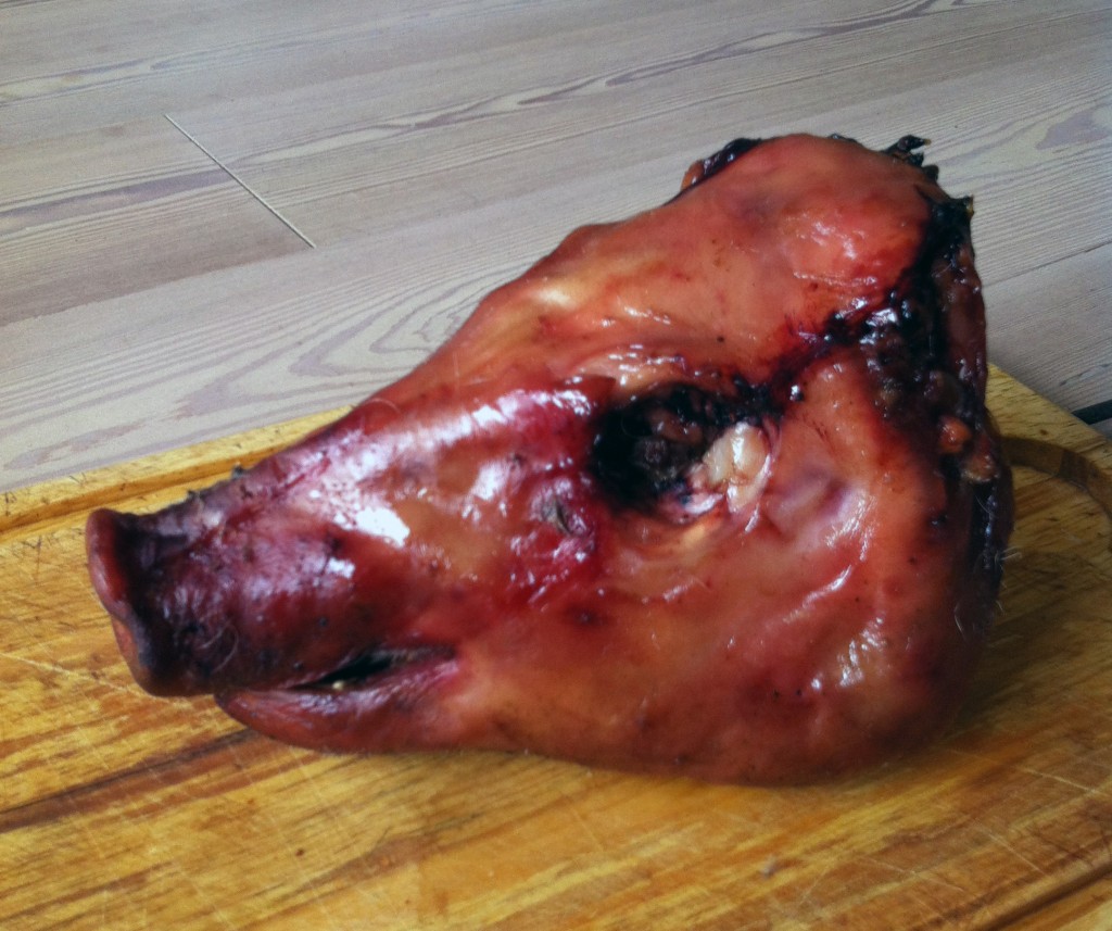 The Meat Project: Pig's head. Schweinskopf.