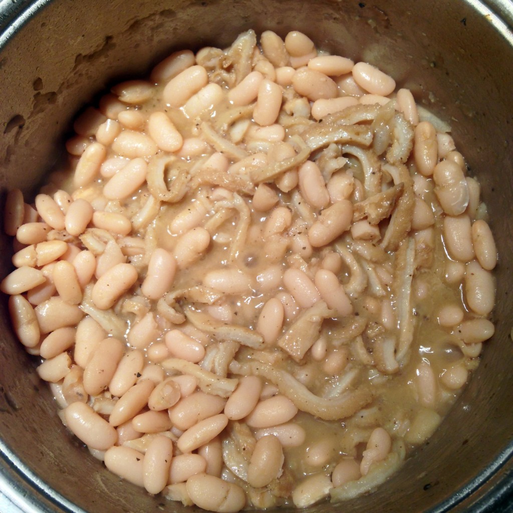 Beans with Trip. Bohnen mit Kutteln.